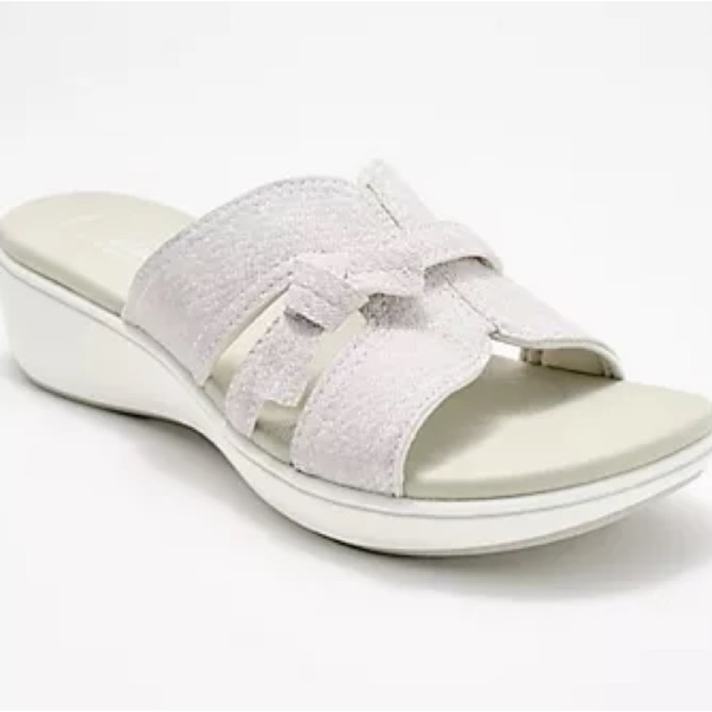 Clarks Cloudsteppers Slide Sandals - BreezeRae‎ Mia 10M